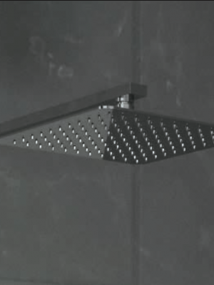 Tête de douche Carré en Acier Inox Chromé