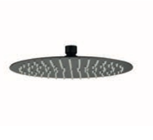 Tête de douche Ronde en Acier Inox Noir