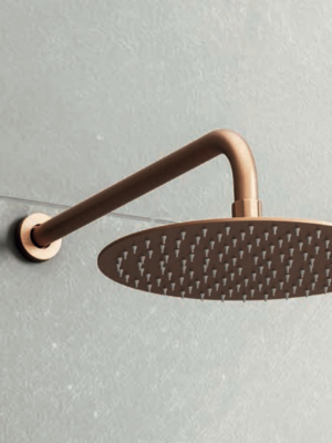 Tête de douche Ronde en Acier Inox Cuivre