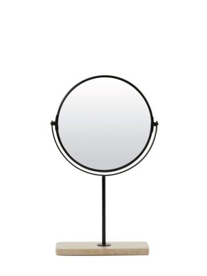 Miroir sur pied Travertin