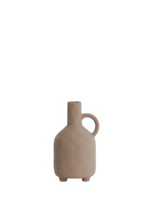 Vase bouteille taupe