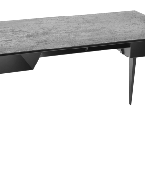 Bureau pieds compas béton