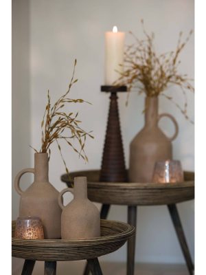 Vase bouteille taupe