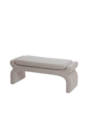 Banc bouclette taupe