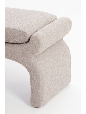 Banc bouclette taupe