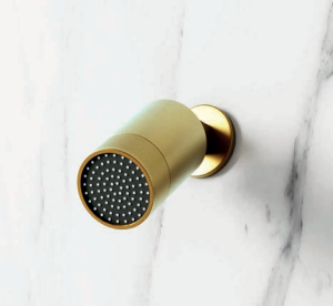 Tête de Douche cylindre Or