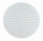 Tête de douche Ronde en Acier Inox Blanc