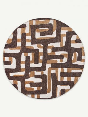 Tapis Labyrinthe Rond