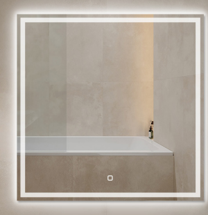 Miroir rétro éclairé LED 80 cm - 5