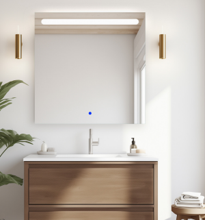 Miroir rétro éclairé LED 80 cm - 4