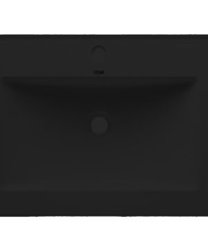 Vasque Velna Plan simple vasque - Noir Mat