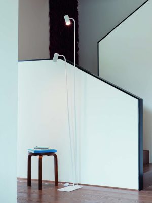 Lampadaire Orga double blanc