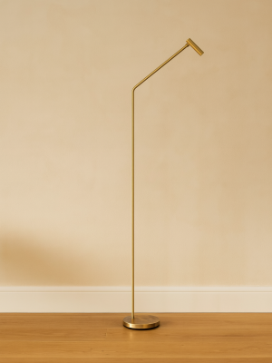 Lampadaire liseuse Asel laiton
