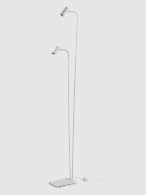 Lampadaire Orga double blanc