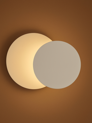 Applique éclipse blanche