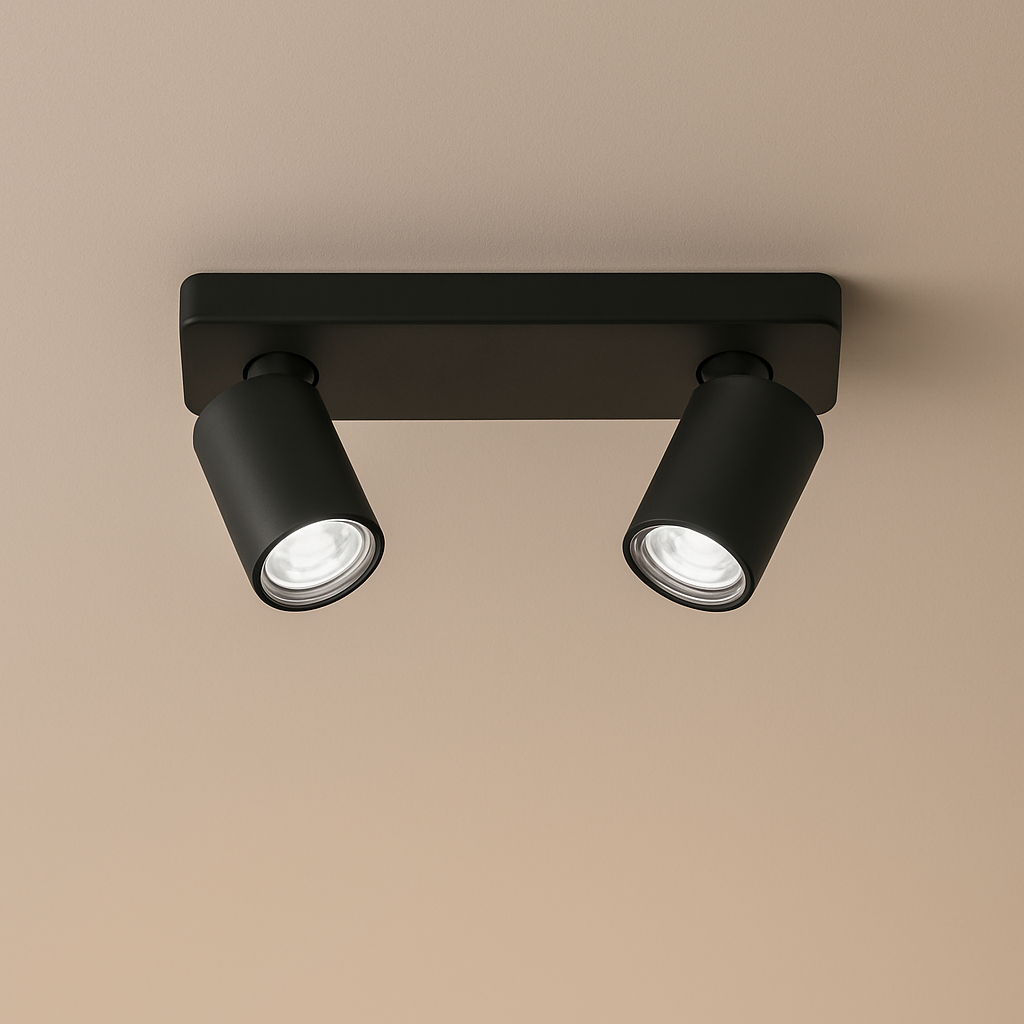 PLAFONNIER AURA DOUBLE NOIR 120€