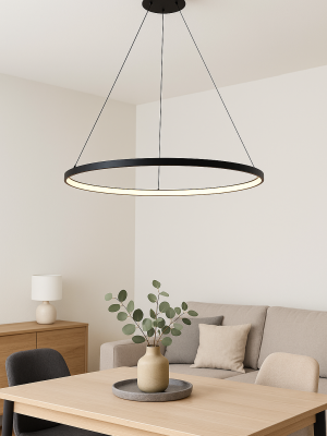 Suspension Cyra laiton noir