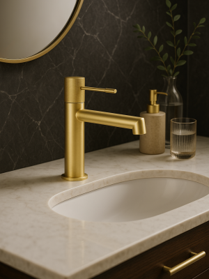 Mitigeur Akar Or brossé