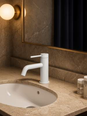 Mitigeur Aim Blanc mat