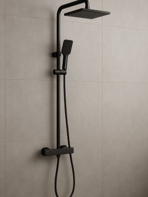 Colonne de Douche Soléa Noir mat