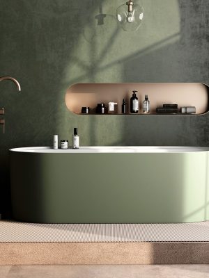 Baignoire Ovéa vert olive mat