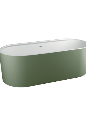 Baignoire Ovéa vert olive mat