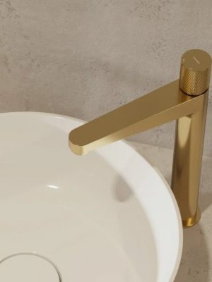 Mitigeur Haut Aurora Or brossé