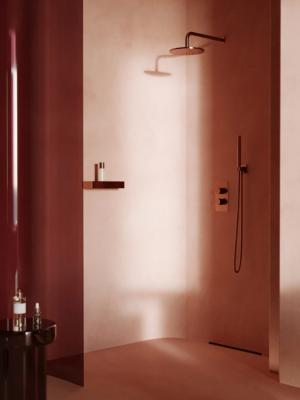 Colonne de douche Encastré Aurora Cuivre brossé