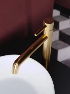 Mitigeur haut Bloom Or brossé