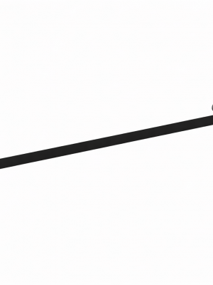 Porte-serviette noir mat Ciéno