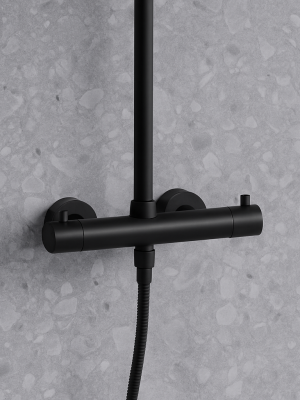 Colonne de douche Aurora anthracite brossé