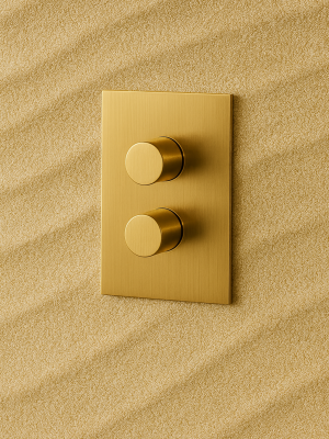 Colonne de douche Encastré Aurora Or brossé