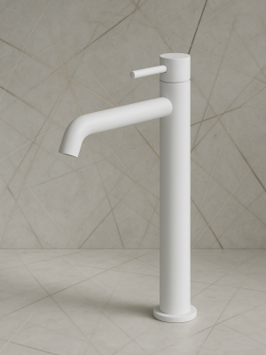 Mitigeur haut Bloom Blanc mat