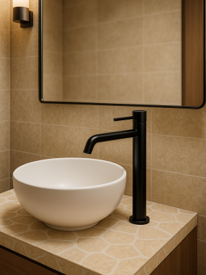 Mitigeur haut Bloom Noir mat