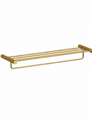 Etagère porte-serviettes Boréal Or brossé