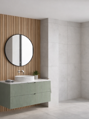 Meuble Miami avec 2 tiroirs Vert sauge 100 cm