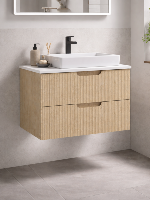 Meuble Miami avec 2 tiroirs Chêne Arizona 60 cm