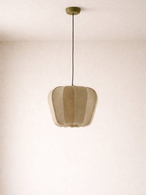 Suspension Edo vert olive