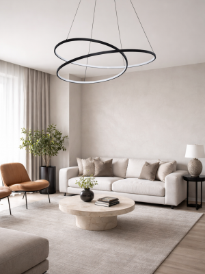 Suspension Lyra noire XXL