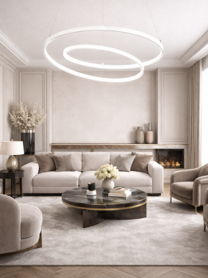 Suspension Lyra blanc XL