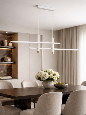 Suspension Etéa blanc mat