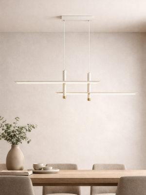 Suspension Etéa blanc mat