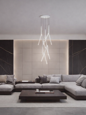 Suspension Artifice blanc mat