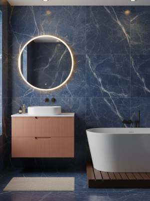 Meuble Miami avec 2 tiroirs Terracotta 60 cm