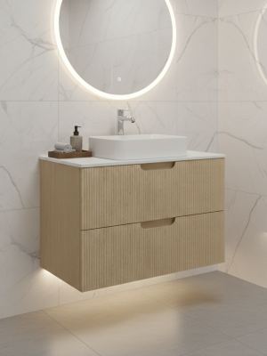 Meuble Miami avec 2 tiroirs Chêne Arizona 100 cm