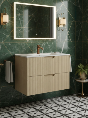 Meuble Miami avec 2 tiroirs Chêne Arizona 80 cm