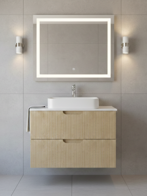 Meuble Miami avec 2 tiroirs Chêne Arizona 100 cm