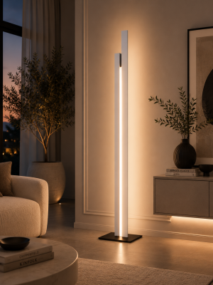 Lampadaire Nathan Blanc mat